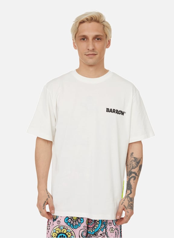 Oversized cotton T-shirt White by BARROW BARROW Oversized cotton T-shirt White