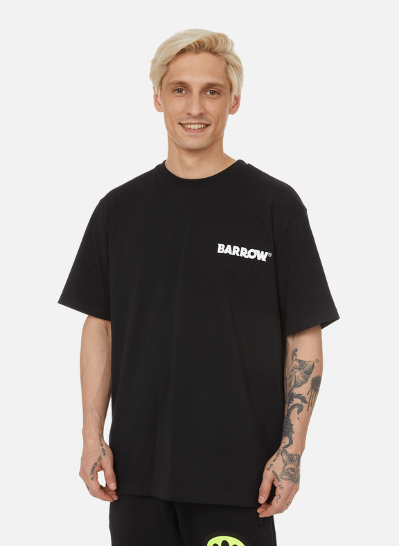 BARROW Oversized cotton T-shirt Black