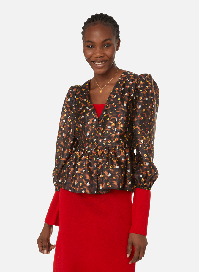 Mallow printed recycled polyester-blend blouse BAUM UND PFERDGARTEN