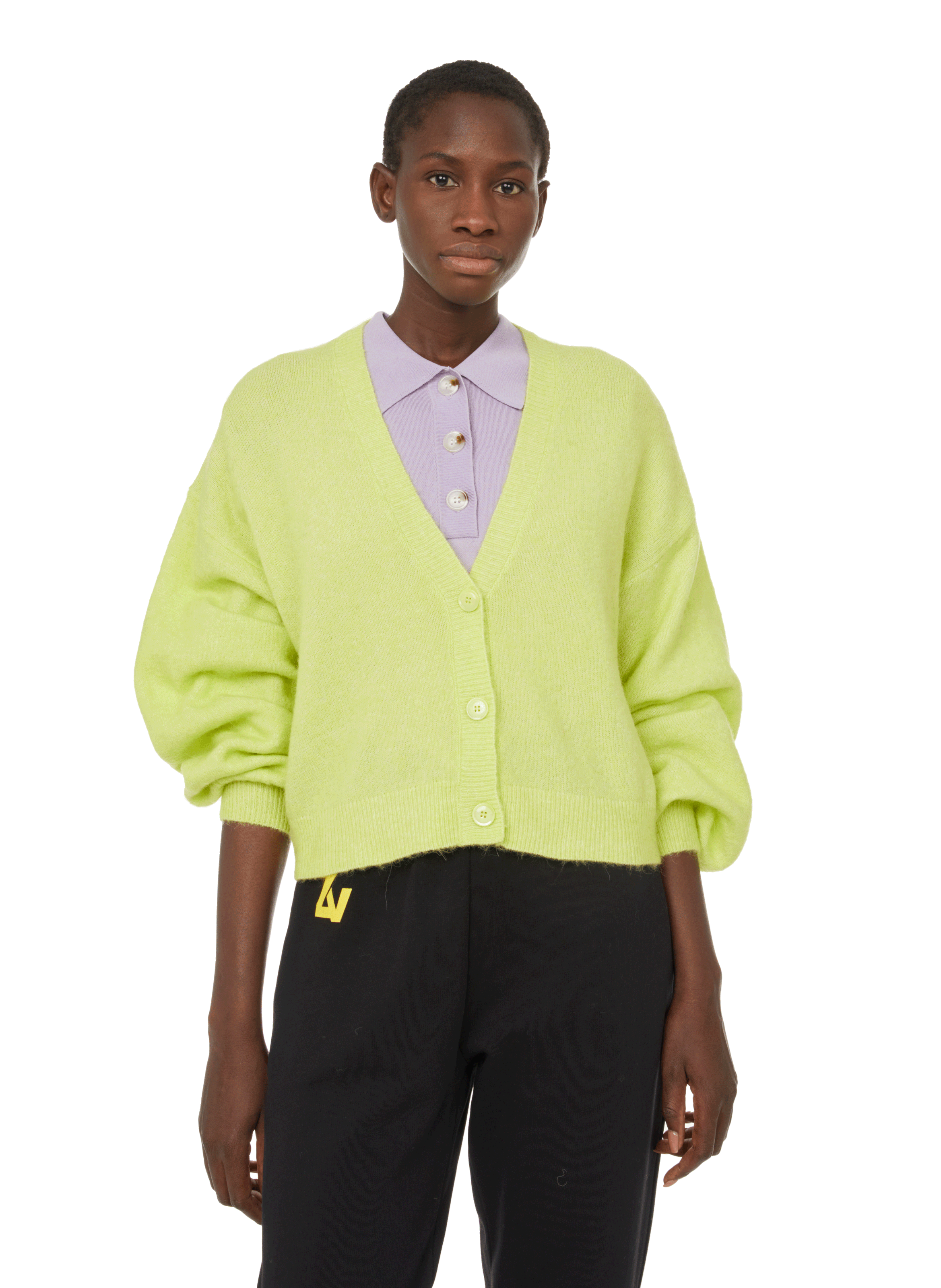 polyester cardigan