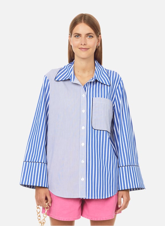 Mettie organic cotton shirt Blue by BAUM UND PFERDGARTEN BAUM UND PFERDGARTEN Mettie organic cotton shirt Blue