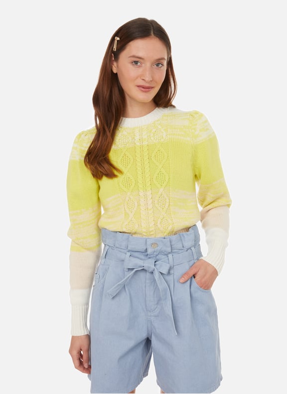 Caraway merino wool-blend jumper Yellow by BAUM UND PFERDGARTEN BAUM UND PFERDGARTEN Caraway merino wool-blend jumper Yellow