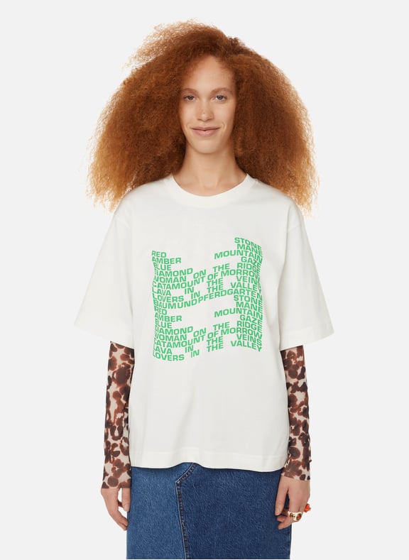 Jilli organic cotton T-shirt Green by BAUM UND PFERDGARTEN BAUM UND PFERDGARTEN Jilli organic cotton T-shirt Green