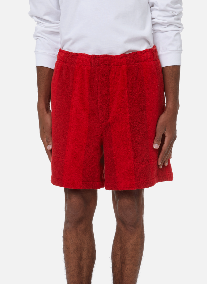 Loose cotton towelling shorts BODE
