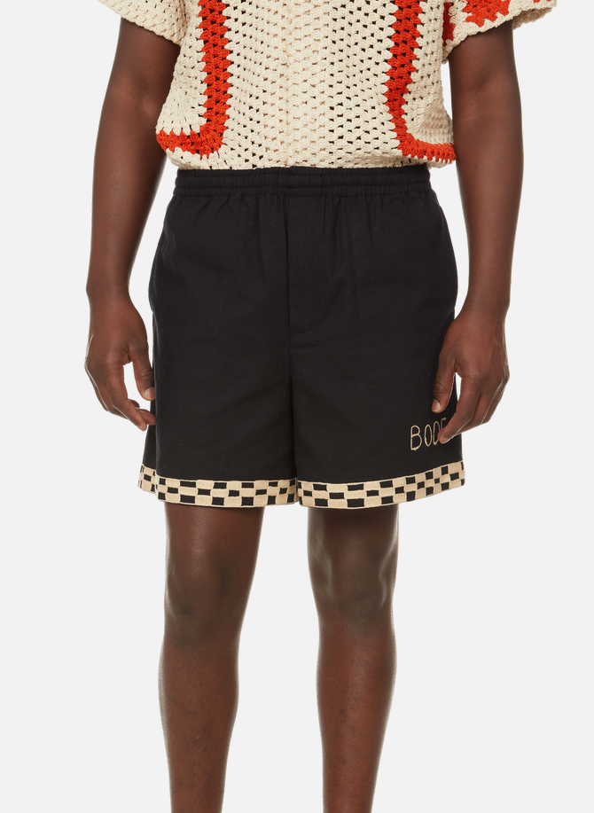 Embroidered cotton shorts BODE