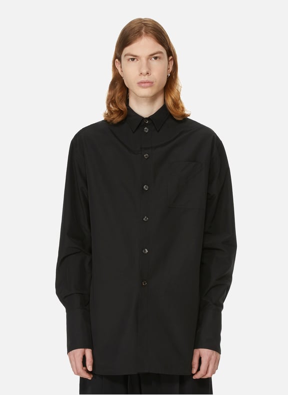 Cotton and nylon shirt Black by BORAMY VIGUIER BORAMY VIGUIER Cotton and nylon shirt Black