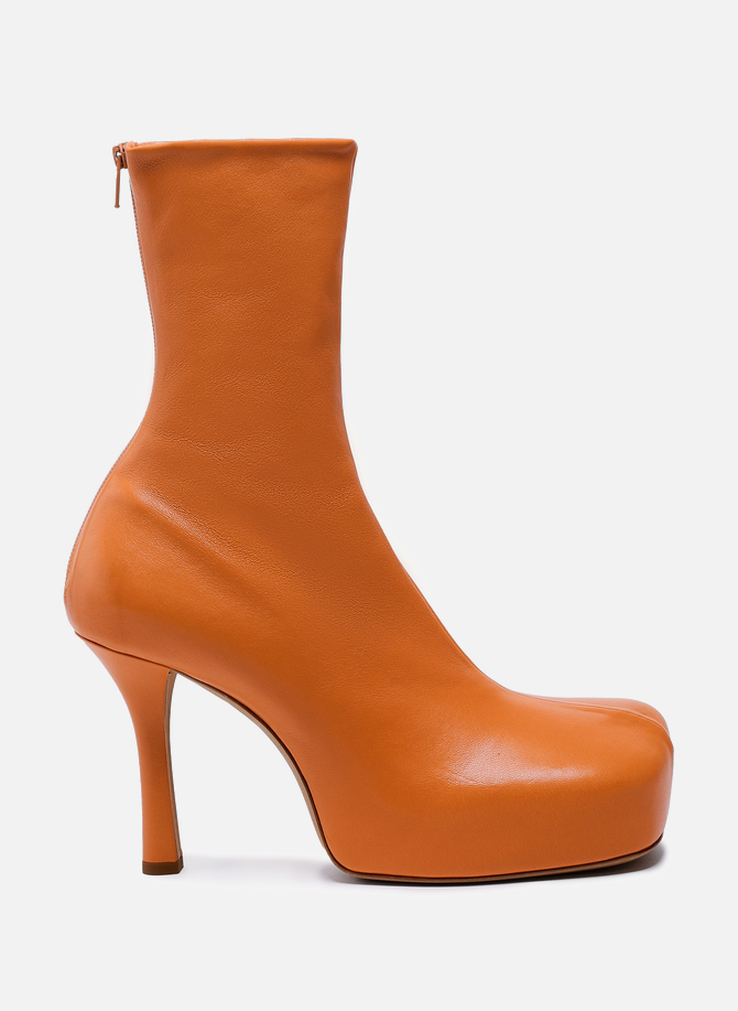 The Bold heeled leather ankle boot BOTTEGA VENETA