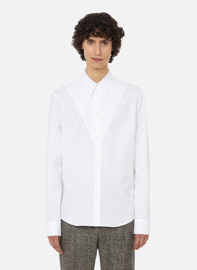 Cotton shirt with pleated bib BOTTEGA VENETA