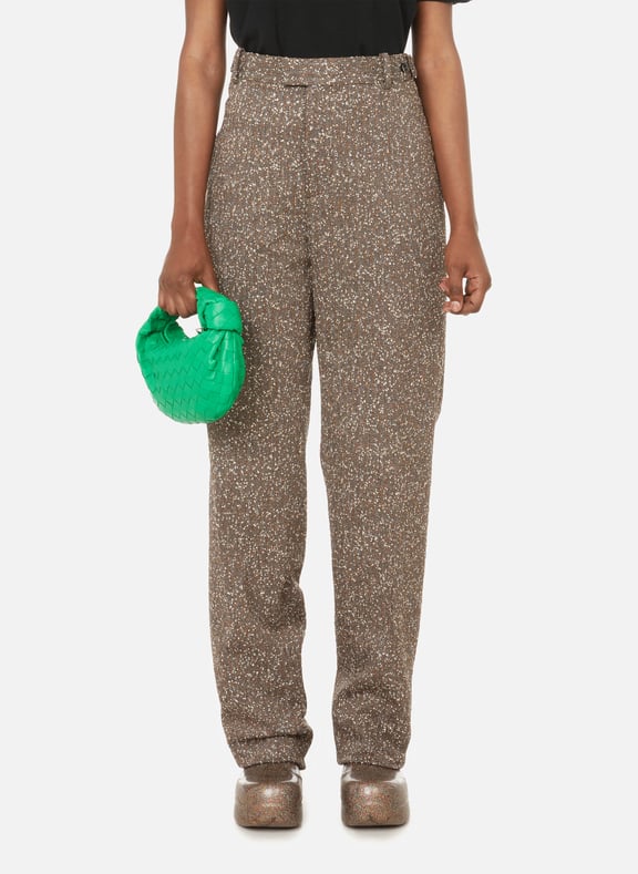 Straight wool trousers Beige by BOTTEGA VENETA BOTTEGA VENETA Straight wool trousers Beige