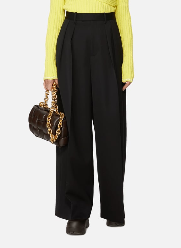 Loose wool Trousers Black by BOTTEGA VENETA BOTTEGA VENETA Loose wool Trousers Black