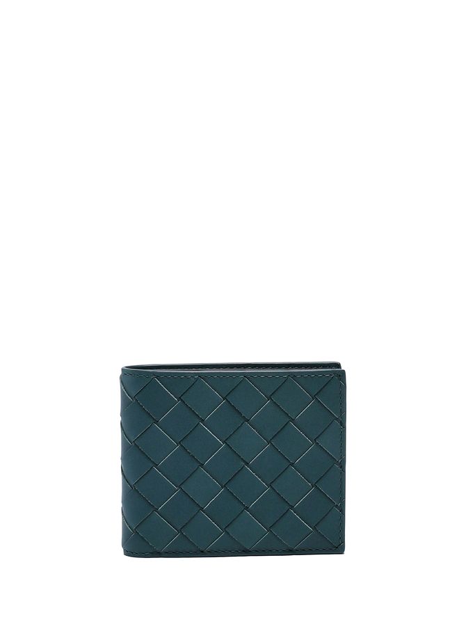 Bi-fold wallet in woven leather BOTTEGA VENETA
