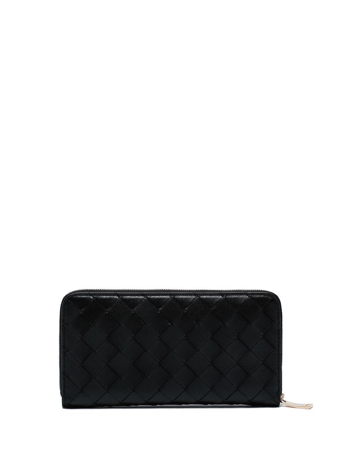 Large, braided leather, zip-around wallet  BOTTEGA VENETA