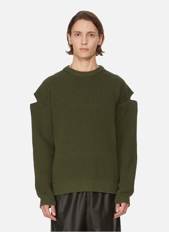 Wool-blend jumper Khaki by BOTTEGA VENETA BOTTEGA VENETA Wool-blend jumper Khaki