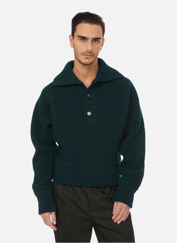 Wool-blend jumper Green by BOTTEGA VENETA BOTTEGA VENETA Wool-blend jumper Green