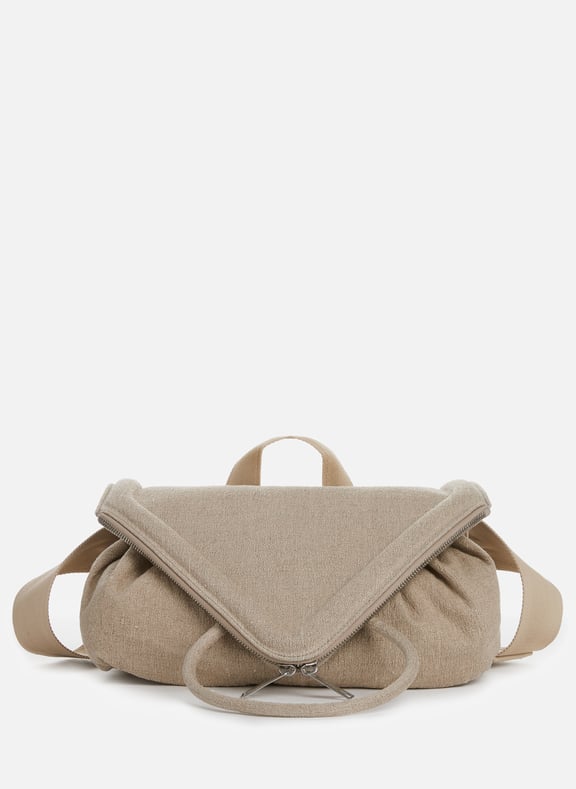 Linen belt bag Beige by BOTTEGA VENETA BOTTEGA VENETA Linen belt bag Beige
