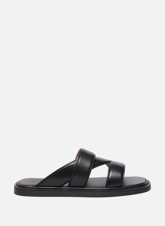 Leather sandal Black by BOTTEGA VENETA BOTTEGA VENETA Leather sandal Black