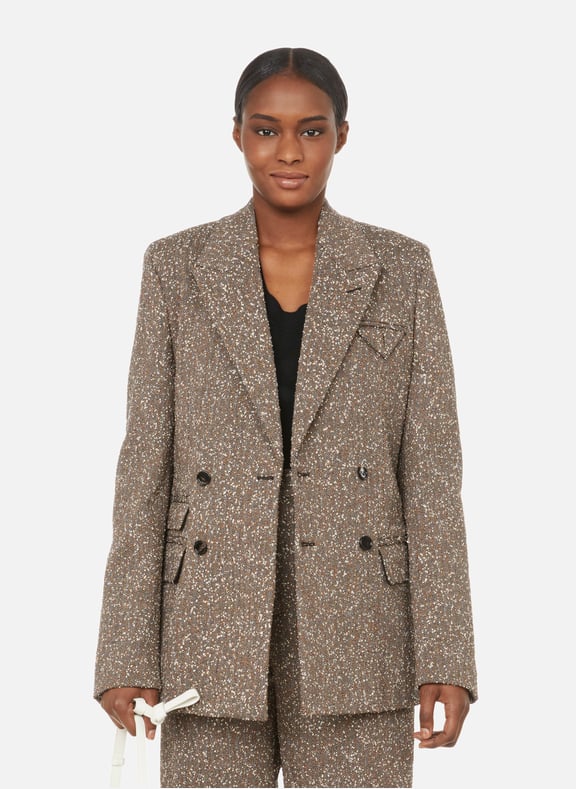Fitted Wool Jacket Bottega Veneta Women Printemps