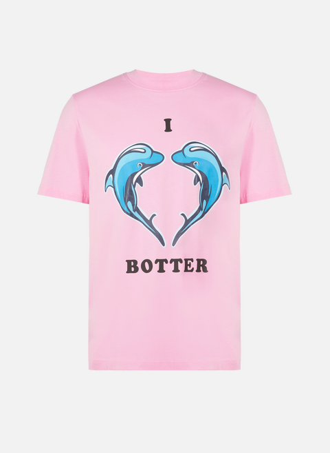 T-shirt imprimé en coton biologique PinkBOTTER 