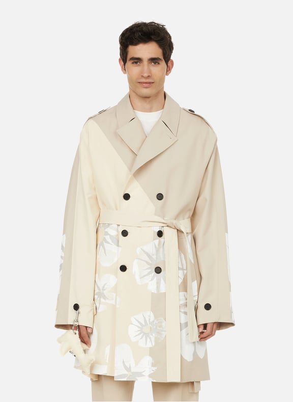 Canvas trench coat mens online