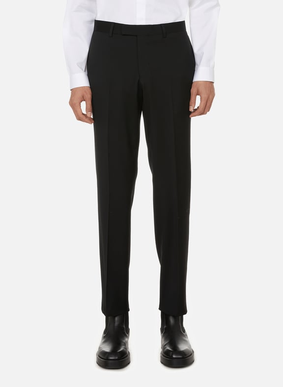Wool cigarette trousers Black by BRUMMELL BRUMMELL Wool cigarette trousers Black