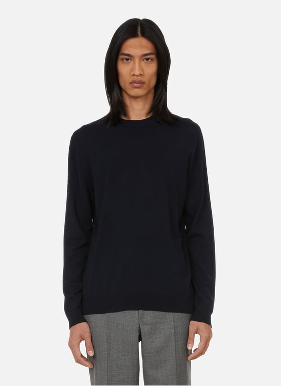 Merino wool round-neck jumper Blue by BRUMMELL BRUMMELL Merino wool round-neck jumper Blue