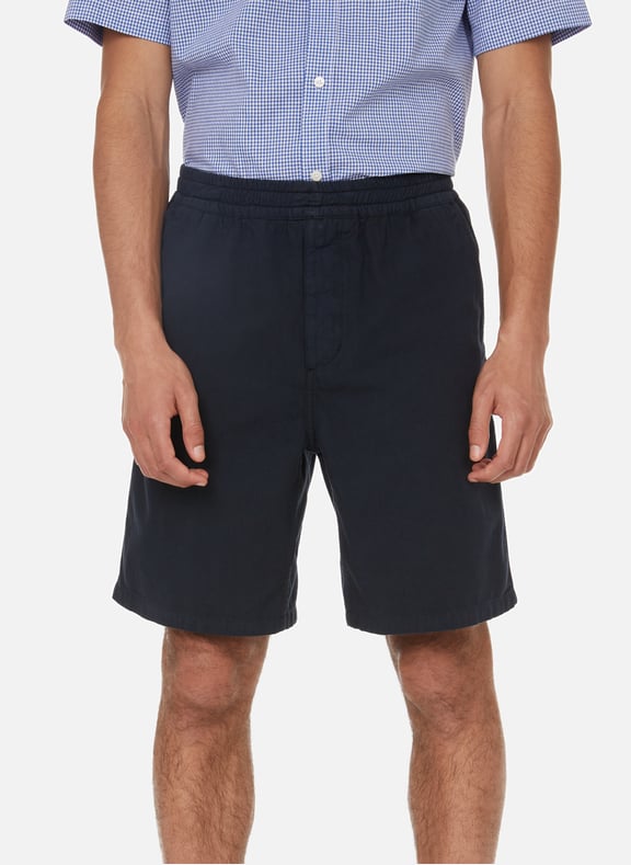 Straight cotton shorts Blue by BRUMMELL BRUMMELL Straight cotton shorts Blue