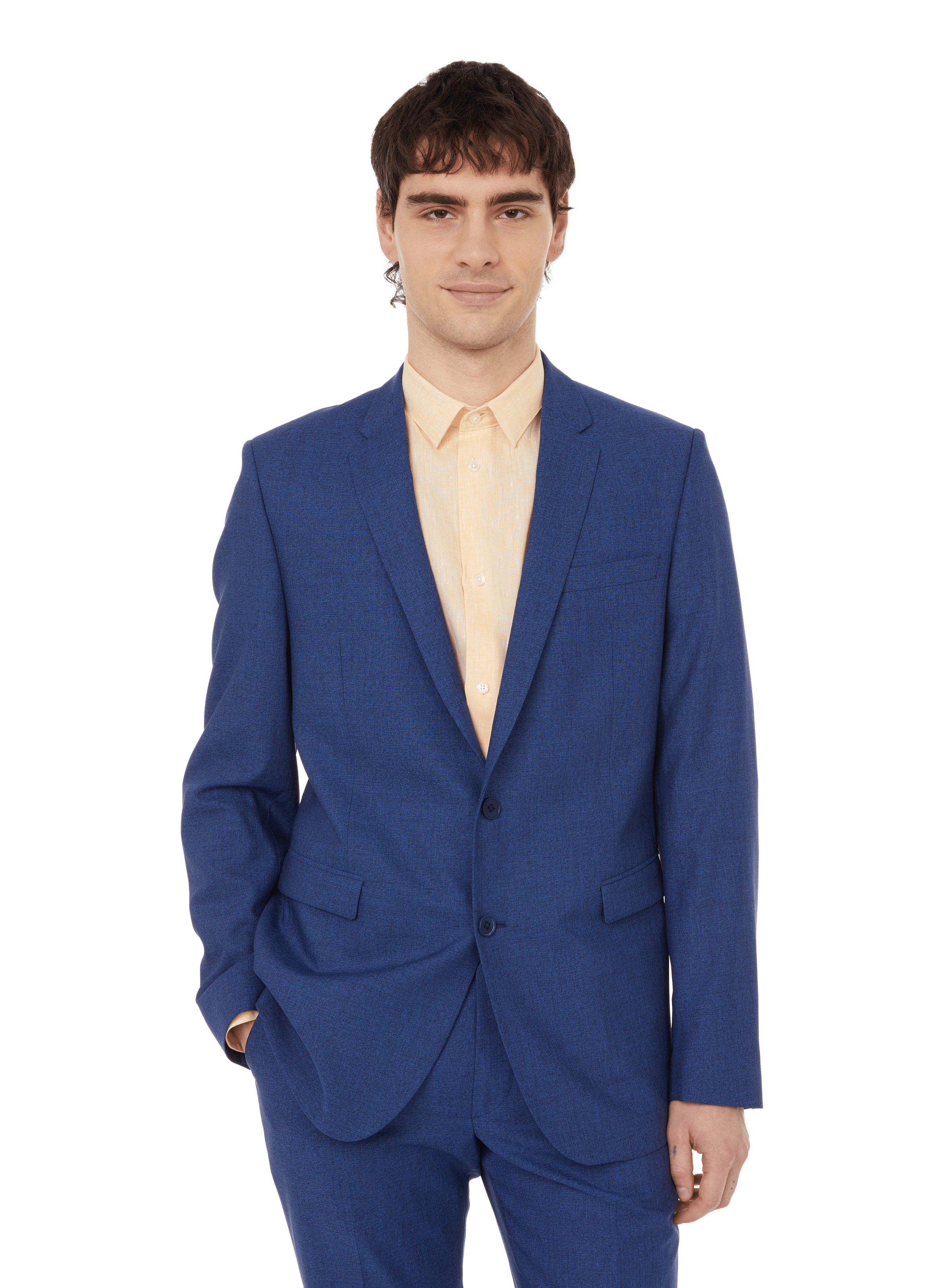 slim fit blue suit jacket