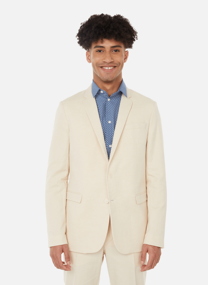 Cotton and linen suit jacket BRUMMELL