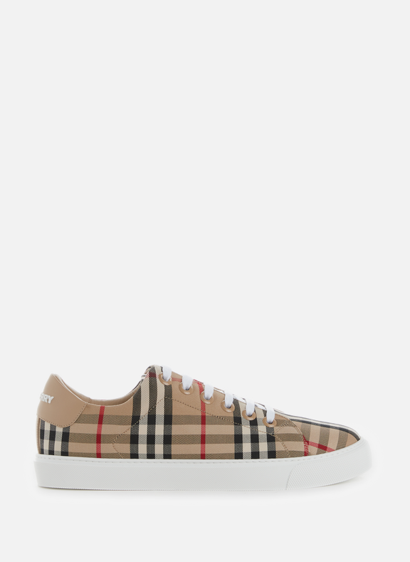 BURBERRY Check pattern trainers Multicolour