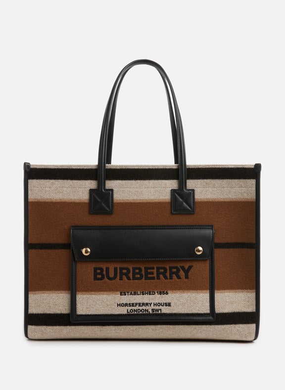 Burberry medium belt detail leather tote bag shop