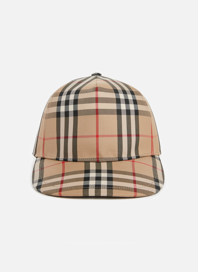 Vintage check baseball cap with appliquéd logo BURBERRY