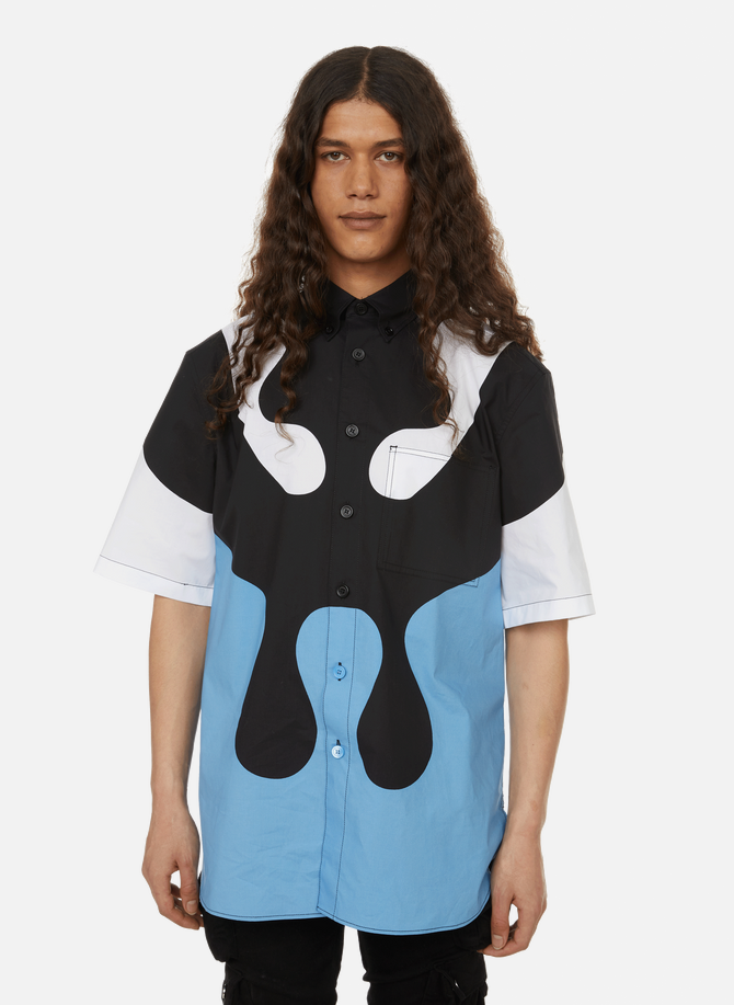Cotton abstract-print shirt BURBERRY