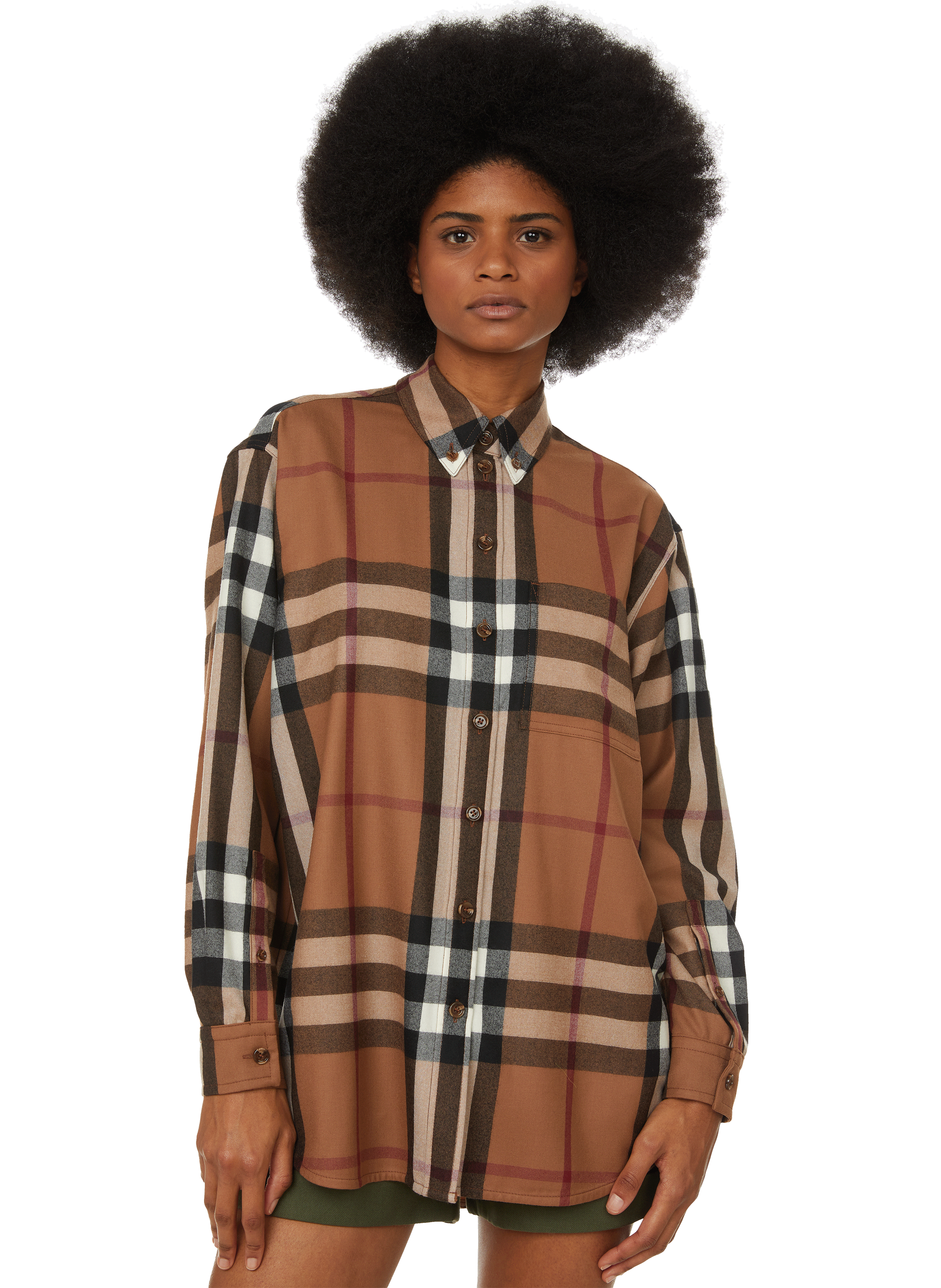 burberry check shirt womens