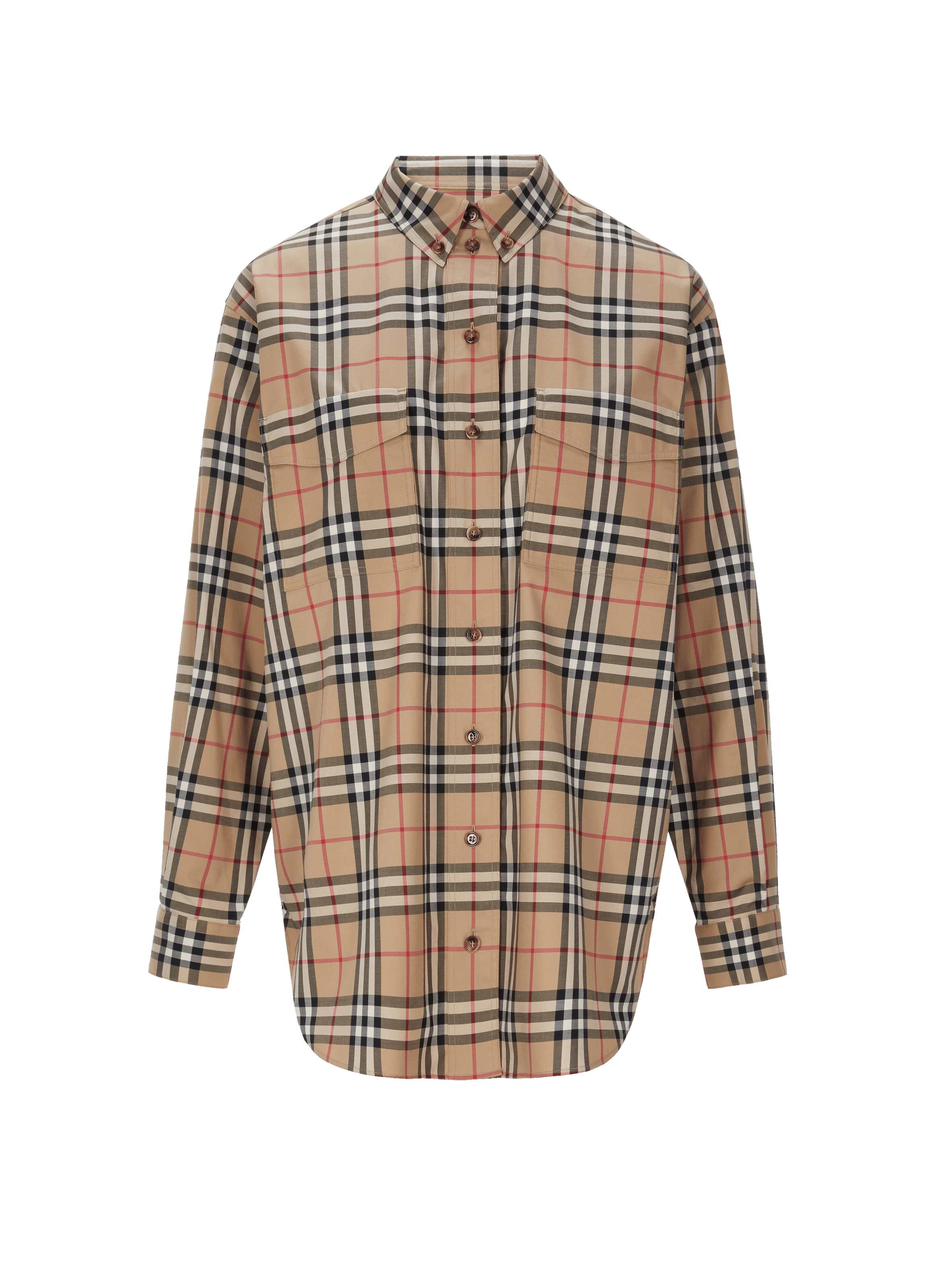 burberry vintage check cotton poplin shirt