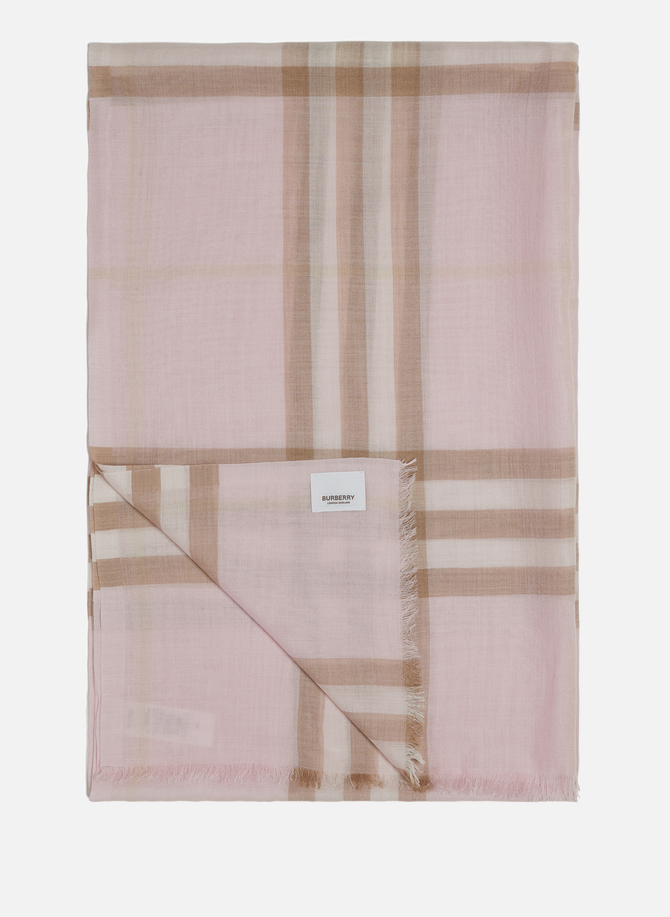 Check wool and silk scarf  BURBERRY