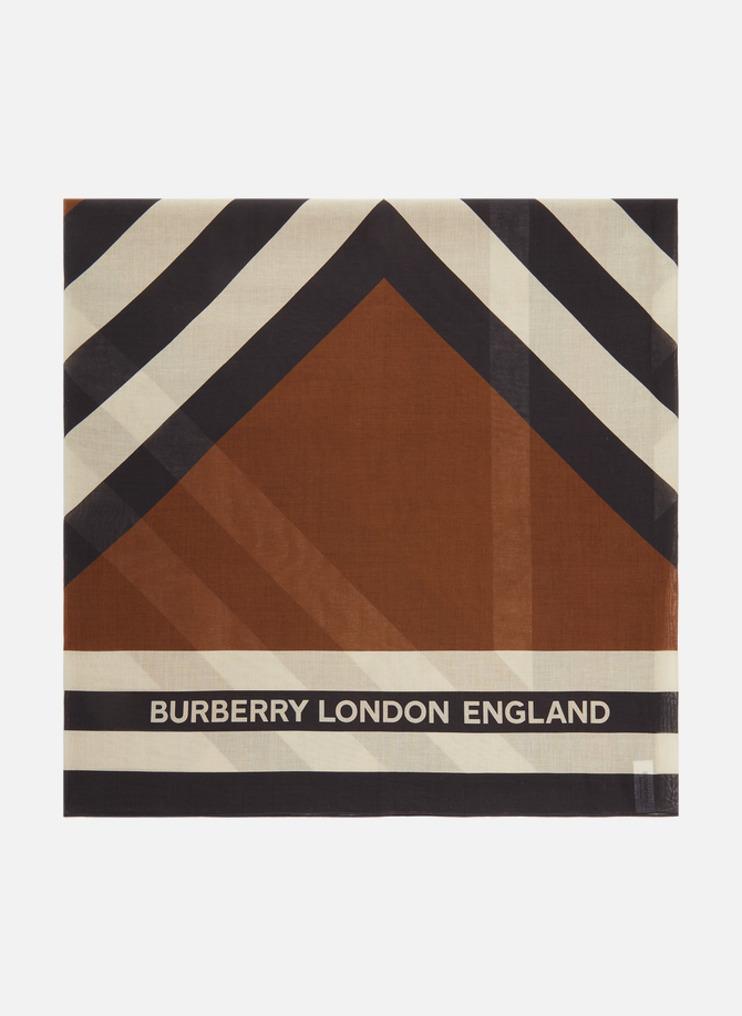 Graphic cotton scarf BURBERRY