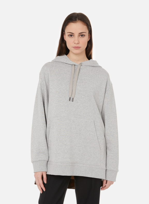 BURBERRY Cotton hoodie Grey