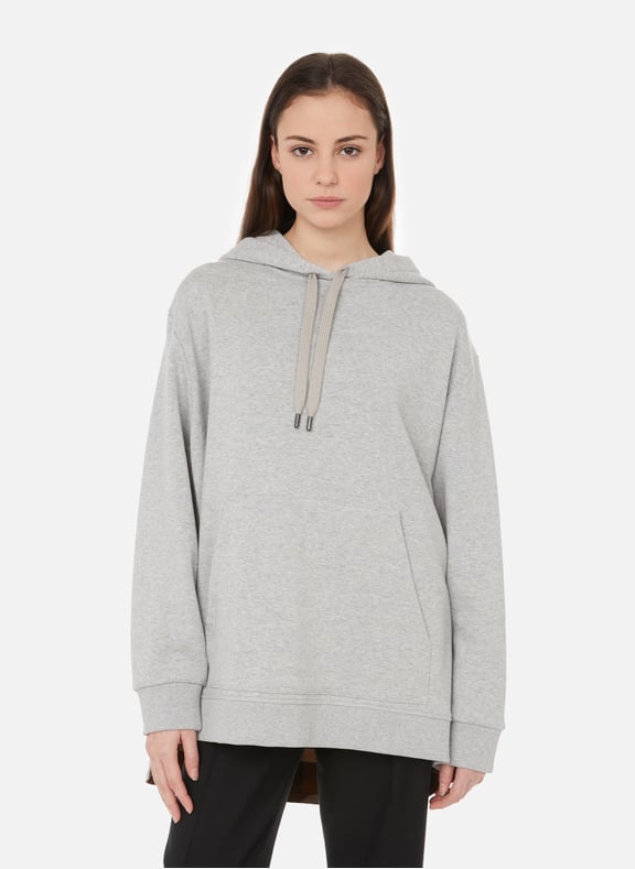 Cotton hoodie Grey by BURBERRY BURBERRY Cotton hoodie Grey