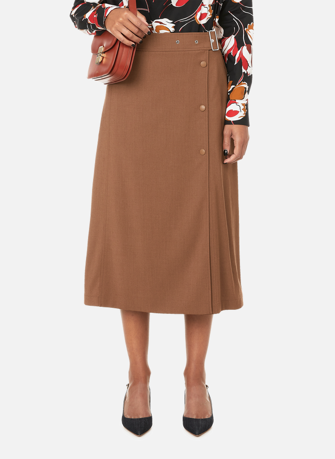 Wool-blend midi skirt BURBERRY