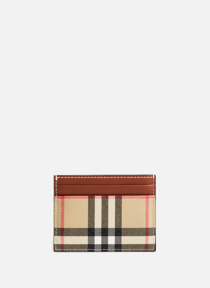 Chequered card holder BURBERRY