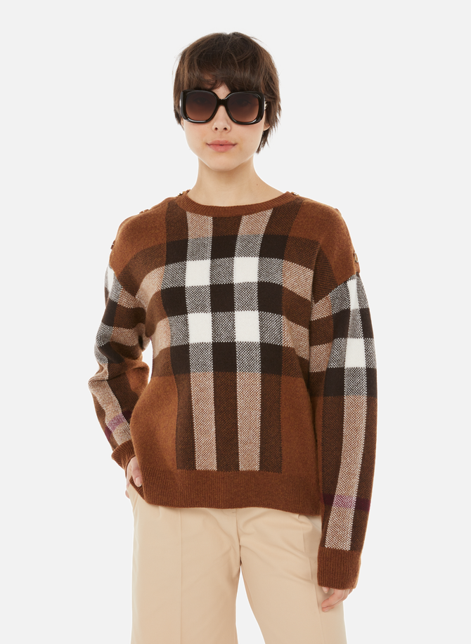 Wool and cashmere check jumper BURBERRY
