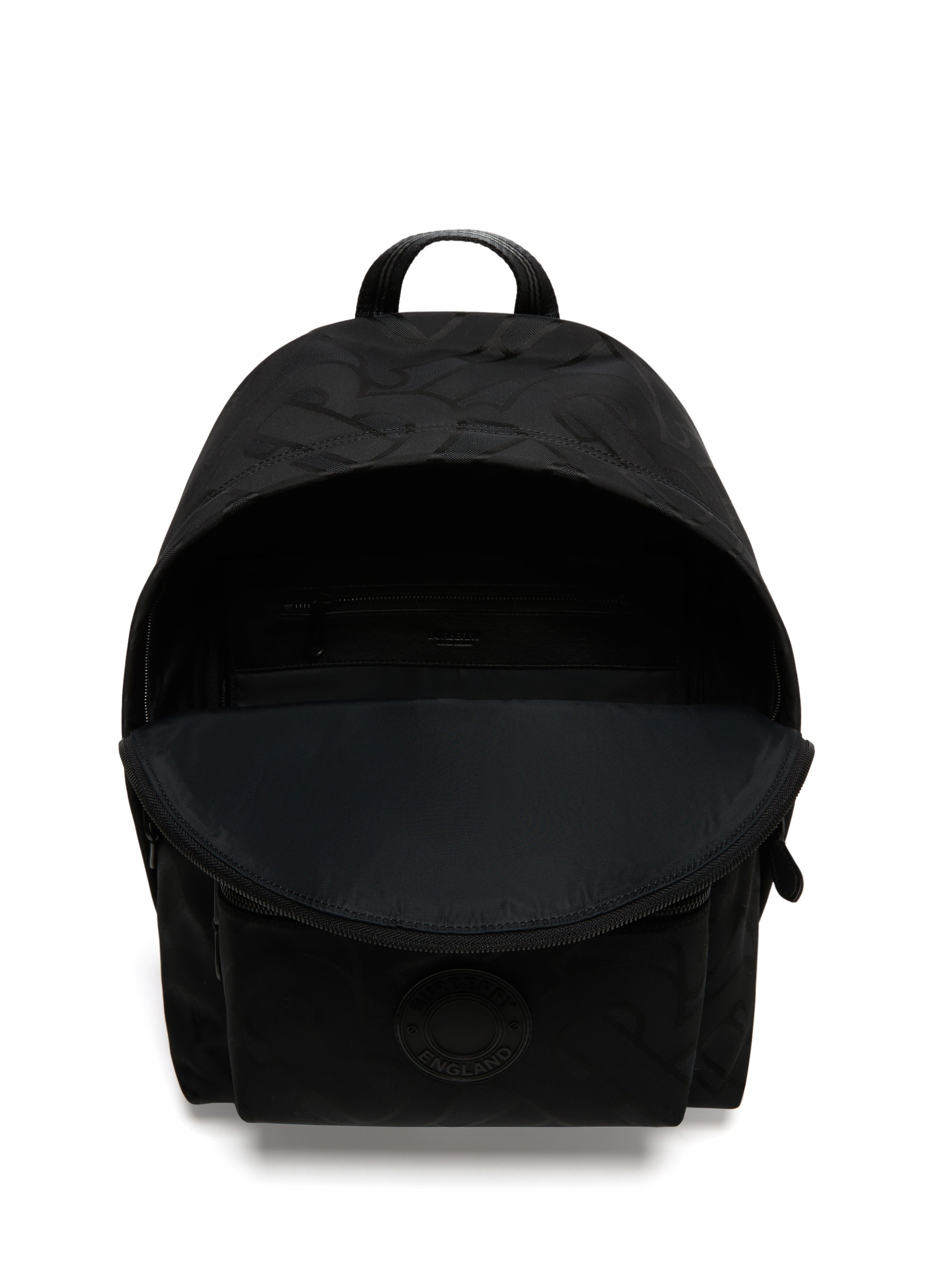 black monogram backpack