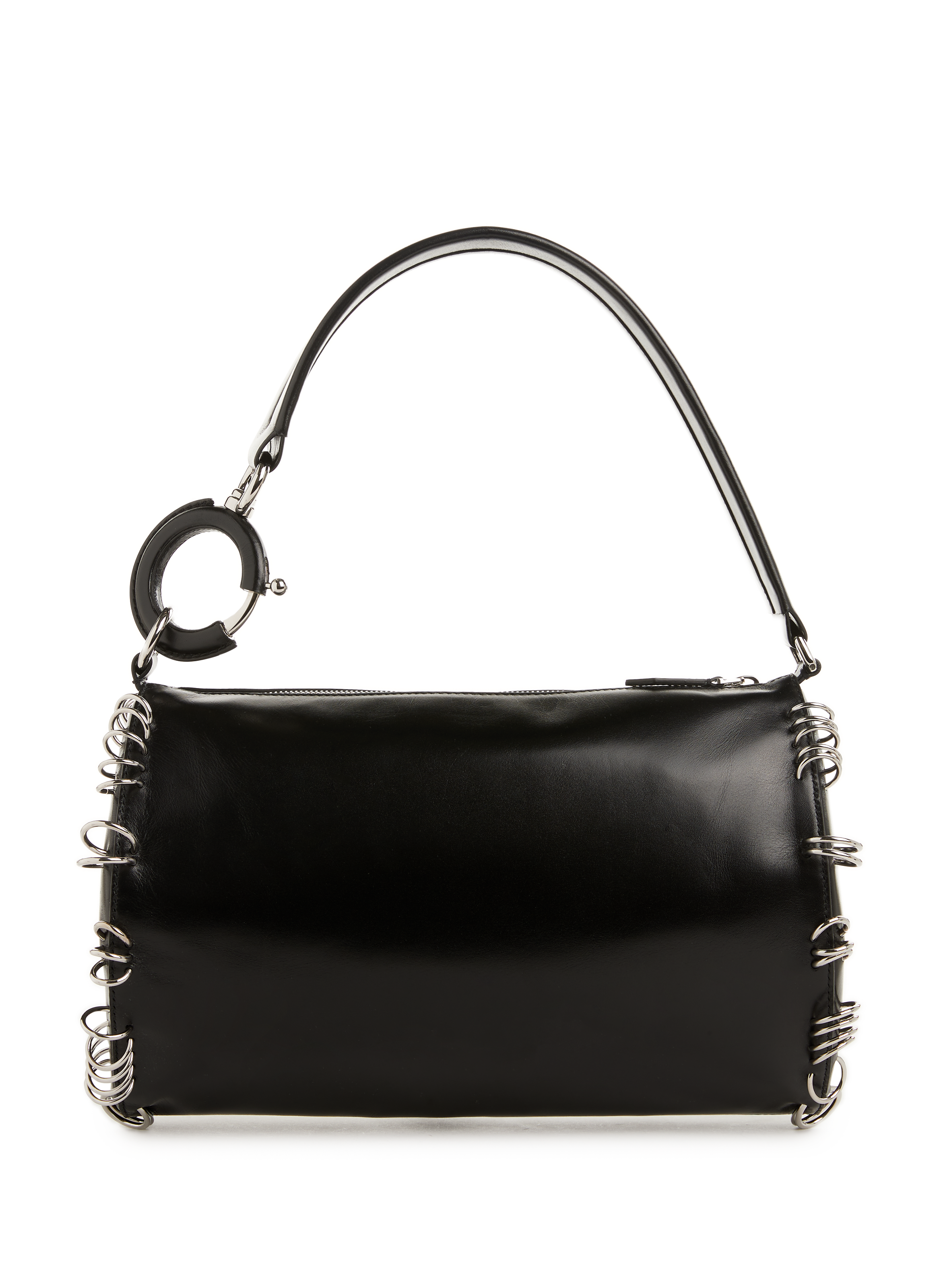 Burberry Leather rhombi Mini Hobo Bag in Black Womens Bags Hobo bags and purses 