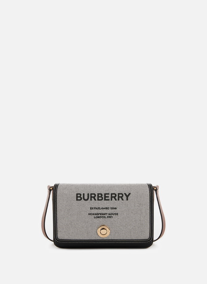 Bi-material shoulder bag BURBERRY