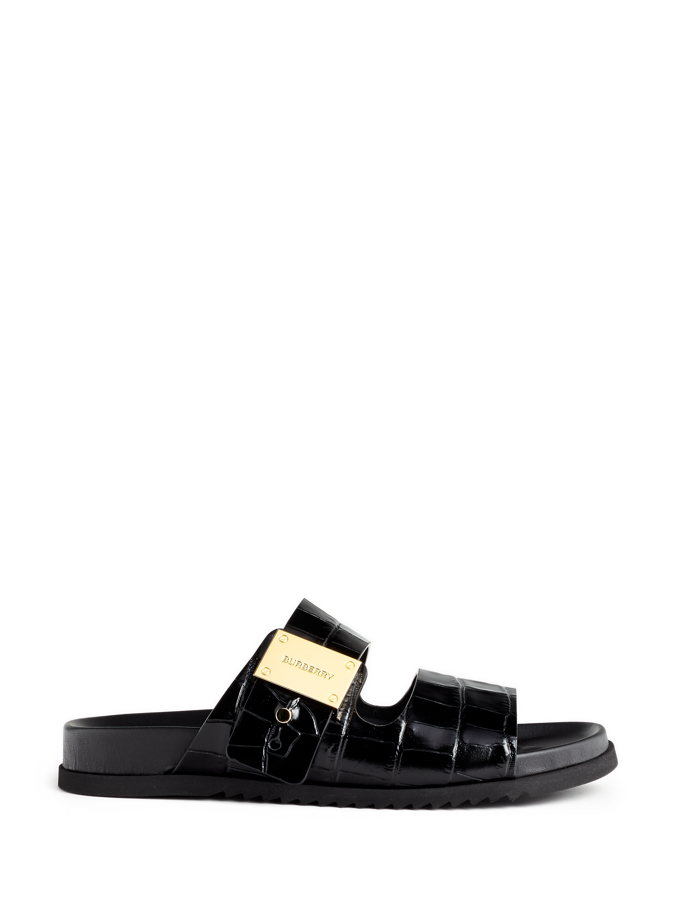 Burberry Kids Vintage Check Leather Sandals - Farfetch