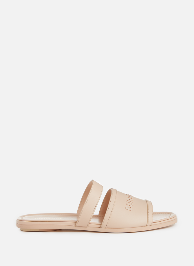Flat leather sandals BURBERRY