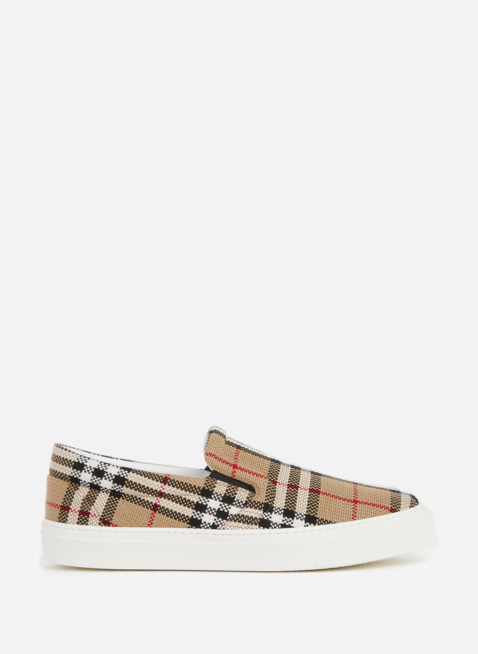 Checked lace-up sneakers BURBERRY