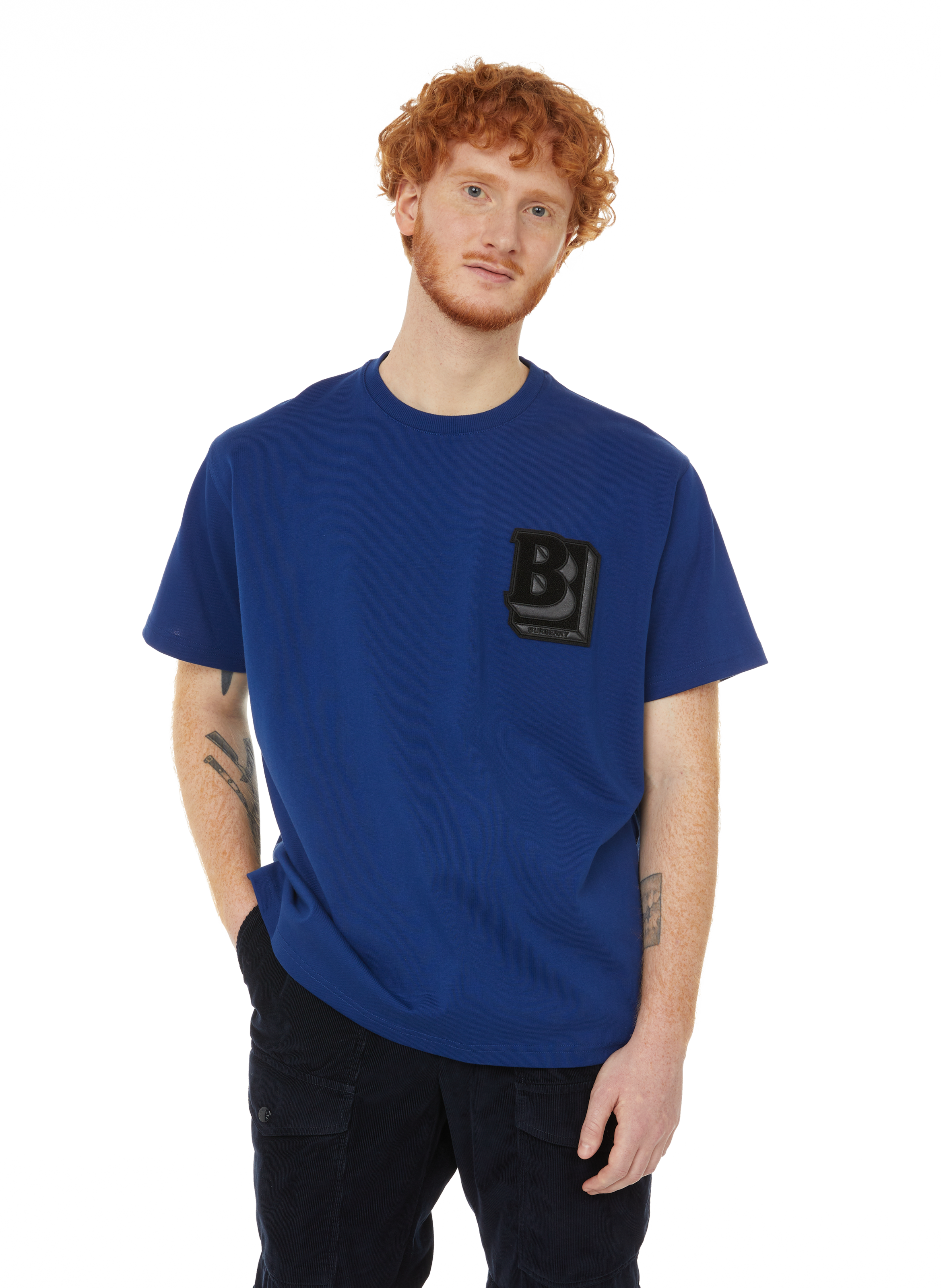 blue burberry t shirt