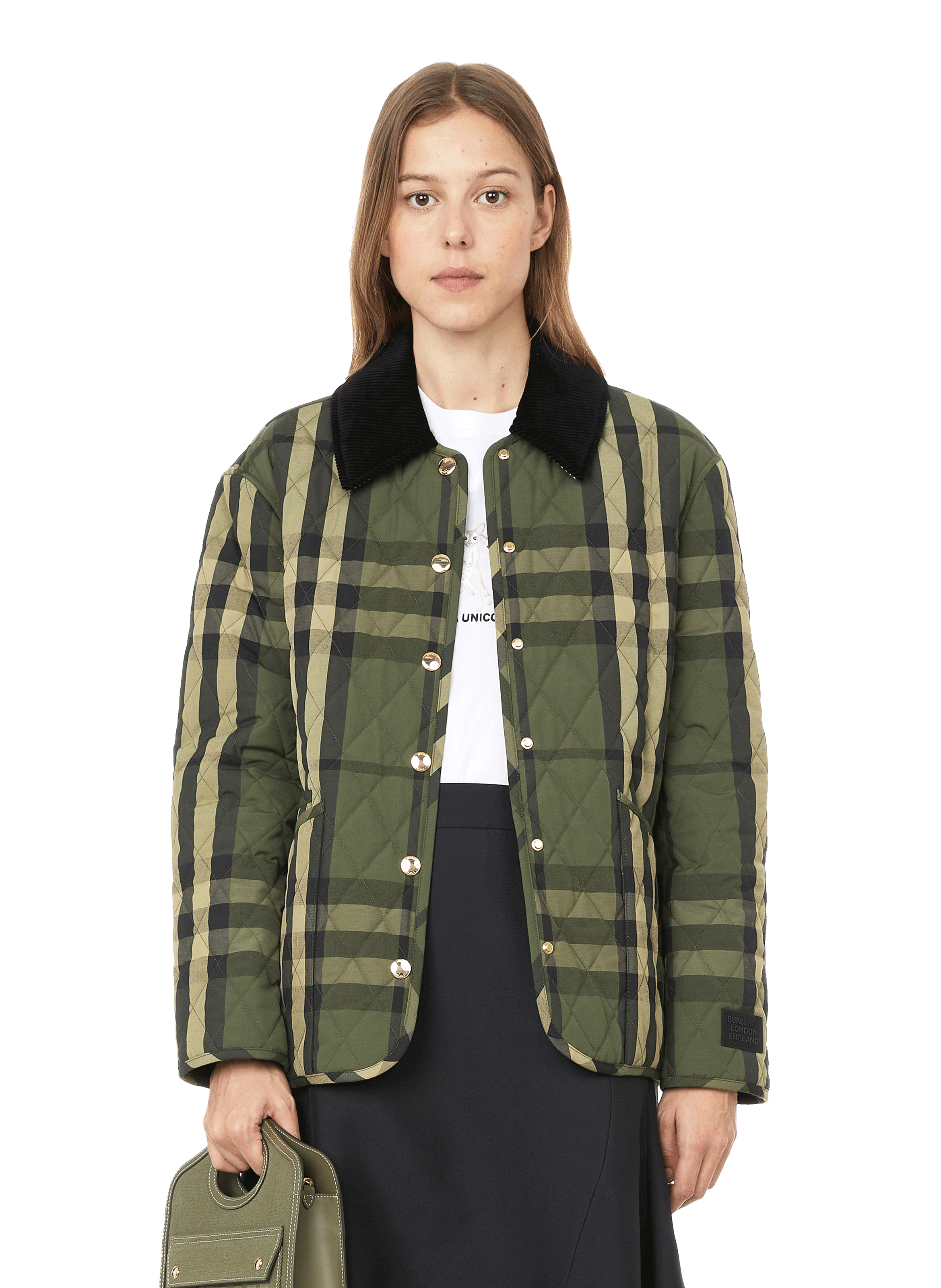 khaki burberry jacket