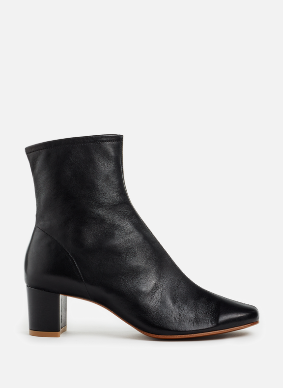 BY FAR Leather ankle boots Black